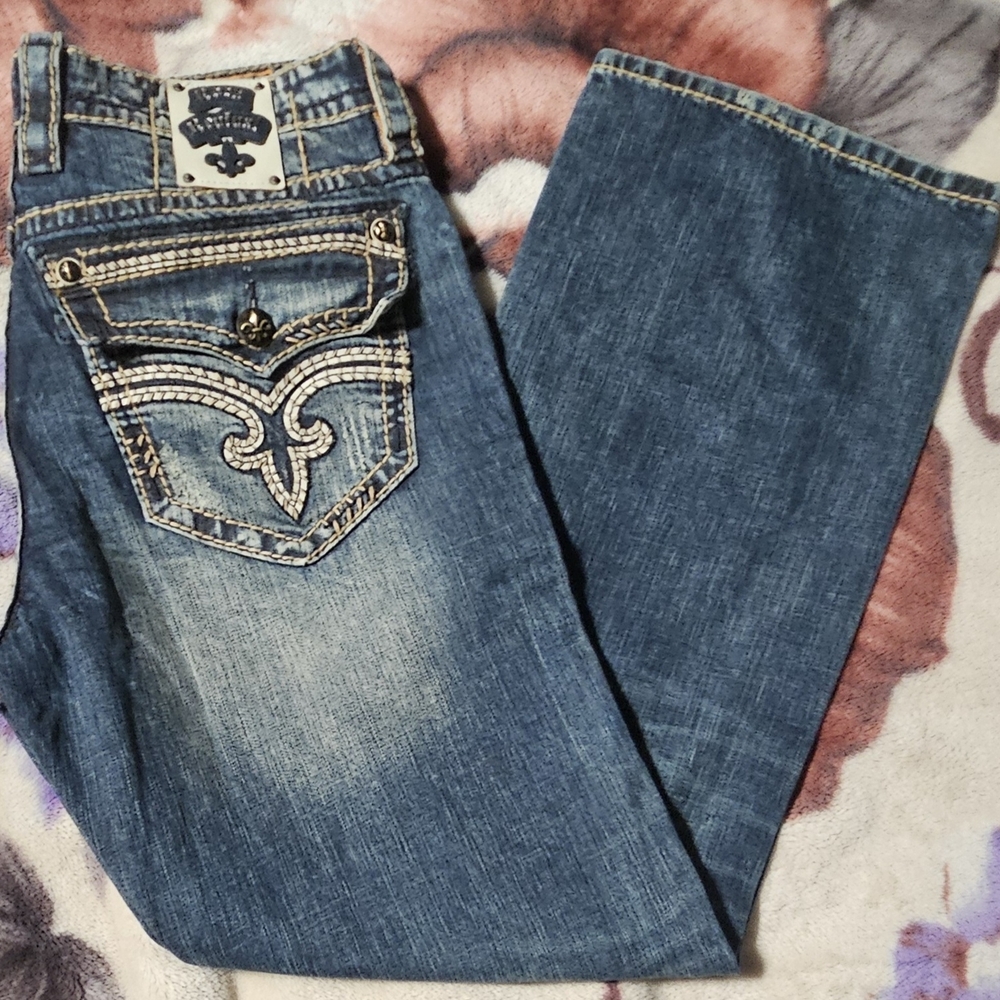 Rock Revival Blue Relaxed Men Jeans